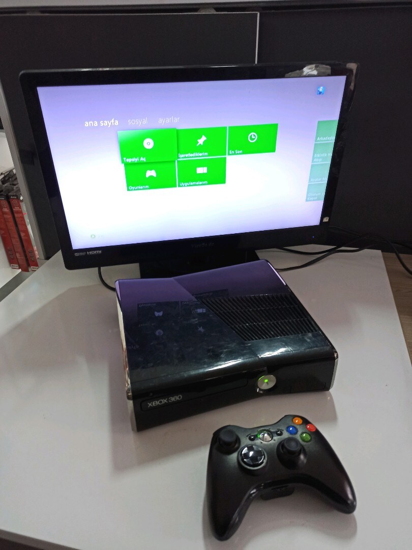 Xbox 360 Slim 250gb 1 Adet Kollu