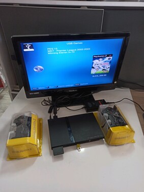 PlayStation 2 Slim 32GB - Çift Kol ve Yüklü Oyunlarla (Pes 13 - We 9+10 - We 7) 