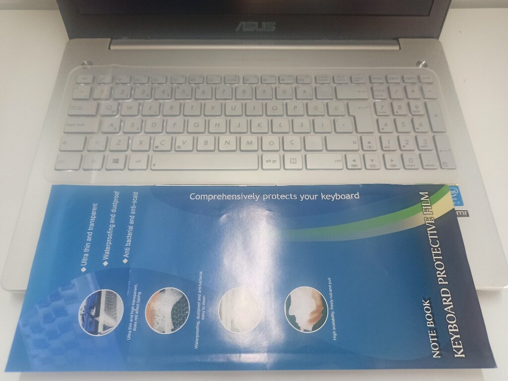 Laptop Genel Klavye Koruyucu Silikon 