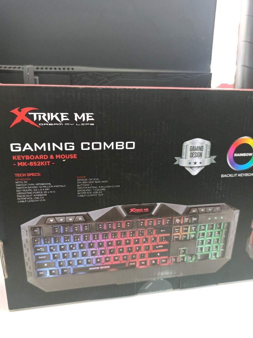 Gaming Klavye Mouse Set - Işıklı ve Renkli Kablolu Set!  